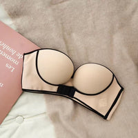 No steel ring gathers strapless underwear