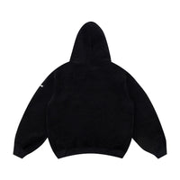 Lamb Wool Alphabet Embroidery Hooded Sweater