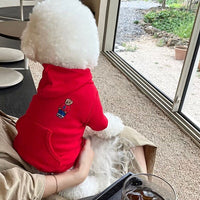 Dog Clothes Cartoon Bear Satchel Sweater