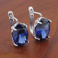 Romantic Retro 1014 Oval European And American Ear Clip
