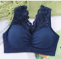 No steel ring vest-style gather bra thin section
