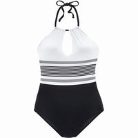 Swimsuit European and American Siamese Striped