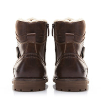 Lace up retro snow boots