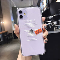 Creative label sticker mobile phone case