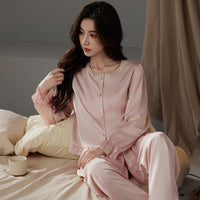 Sophisticated, Minimalist Shirt-style Pajamas For Women