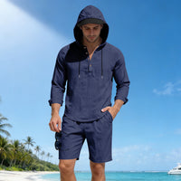 Lightweight Breathable Loose-fit Linen Mens Suit