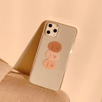 Simple frosted pattern silicone phone case