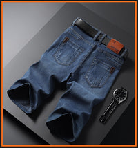 Men's Five-point Casual  Thin Loose Elastic Middle Pants Breeches