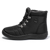Hiking Shoes Warm Women's Snow Boots Lace-up Waterproof