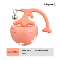 Smart Interactive Cat Toy Ball USB Rechargeable Moving Rolling Ball USB Rechargeable Ball Smart Moving Pets Toy Self-Play Pet Products