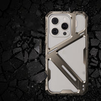 Men's Titanium Alloy Metal Drop-resistant Hollow Heat Dissipation Phone Case
