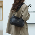 New Simple And Versatile Shoulder Large Capacity Multi Compartment Cross Body Bag