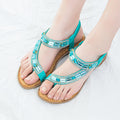 Flip Toe Sandals Round Toe Pearl Large Size For Women