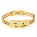 Three-ring wire braided hemp rope bracelet