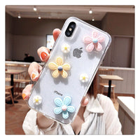 Glitter chrysanthemum mobile phone case