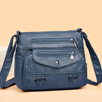 Crossbody Soft Leather Versatile Multi-pocket Shoulder Bag