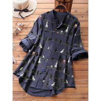 Spring New Cartoon Printed T-shirt Long