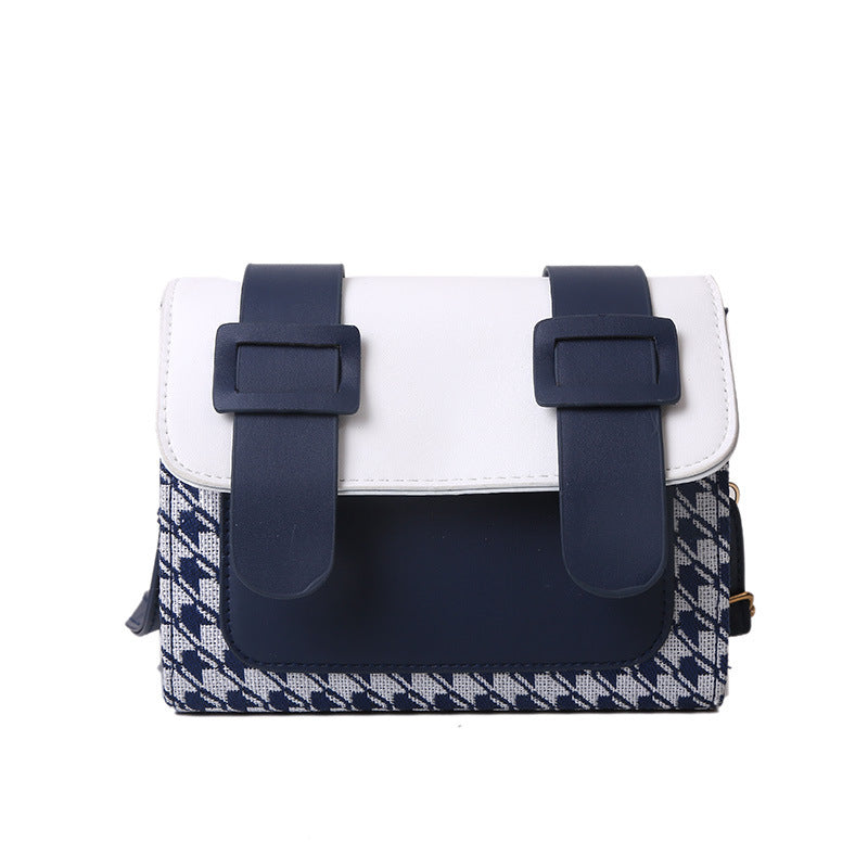 Korean Style Fashion Simple Casual Plaid One-shoulder Messenger Small Square Bag