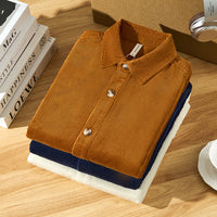 Men's Corduroy Shirt Coat Loose Cotton Casual Shirt