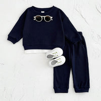 Spring And Autumn Newborn Long Sleeve Fake Two-piece Suit