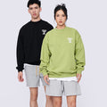 Loose English Printed Round Neck Hoodie For Men