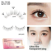 Eyelash Peak Natural False Eyelashes Sheer Root One-pair Package