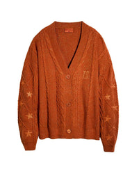 Cardigan Embroidery XINGX Loose And Idle Dinified Sweater