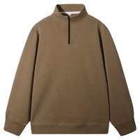 Comfortable Skin-friendly Stand Collar Zip-up Sweatshirt
