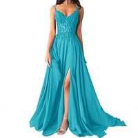 Strapless Vneck Evening Gown European And American Style