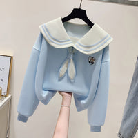 Fake Two-piece Women's Sweater Korean College Style