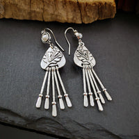 Popular Inlaid Pearl Tassel Earrings