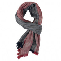 Men's Scarf Spring And Summer Pinstripe Color Matching