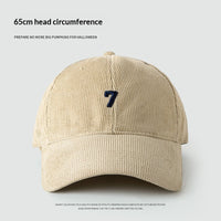 Mens Wide-Brim Corduroy Baseball Cap Stylish And Versatile