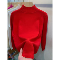 Autumn And Winter Gas Half Turtleneck Outerwear Top