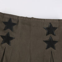 Niche High Waist Slimming A- Line Pleated Short Skirt For Women