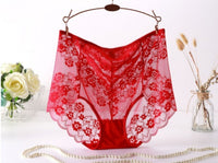 Plus Size Lace Women's Transparent Abdomen Seamless Women's Underwear