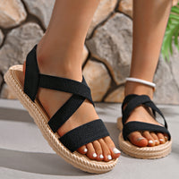 Women's Elastic Band Casual Student Plus Size Beach Roman Sandals