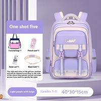 Elementary School Student Large Capacity Girl Spine-protective Backpack