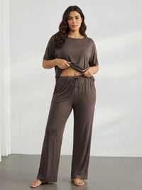 Best-selling Casual Long-sleeve Top And High-waisted Pants Set
