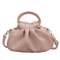 Versatile Womens Retro Cloud-Print Pleated Shoulder Crossbody Bag