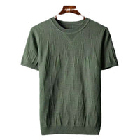 Fashionable Knitted Half Sleeve Men's Warm Sweater
