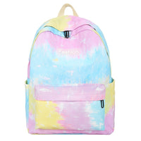 Schoolbag Female Korean High School Harajuku Tie-dye Backpack