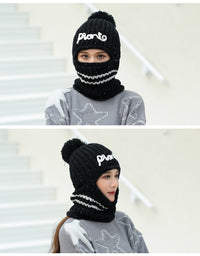Women's Winter Windproof Fleece Warm Knitted Hat