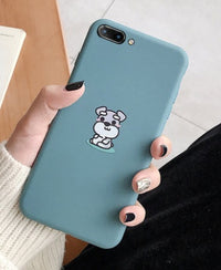 Cartoon Schnauzer dog suitable for Huawei Glory thickened soft shell