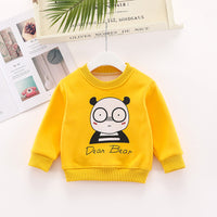 Children plus velvet thick autumn and winter sweater