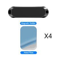 F6 Strip Plate Magnetic Car Phone Holder Stand Magnet Holder For Phone In Car Mount Holder