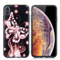 Diamond-studded fantasy butterfly all-inclusive silicone phone case protective case