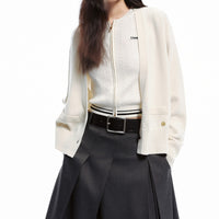 Korean-style Simple Solid-color V-neck Two-button AutumnWinter New Knitted Cardigan