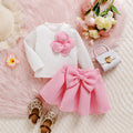 Big Bow Short Skirt Cute Princess Style Two-piece Set