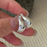 S925 Sterling Silver, Niche Design, Vintage Patterned Textured Ear Clips
